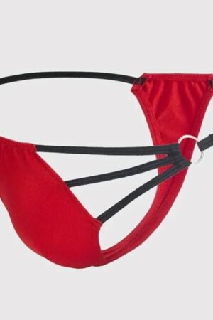 Erkek Kırmızı Metalli String CB030125