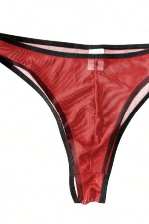 Erkek Kırmızı Transparan Slip CB161024