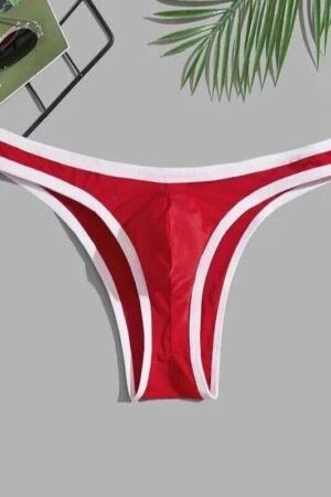 Erkek Seksi Kırmızı Biyeli Slip