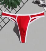 Erkek Seksi Kırmızı Biyeli Tanga