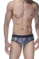 Gri Fantezi Seksi Parlak Erkek Jockstrap DM102118