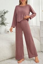 Kadın Pembe Pamuk Pijama Takımı 7099.19.S