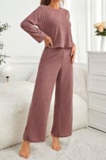 Kadın Pembe Pamuk Pijama Takımı 7099.19.S