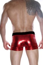 Kırmızı Deri Seksi Erkek Boxer