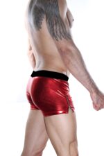Kırmızı Deri Seksi Erkek Boxer