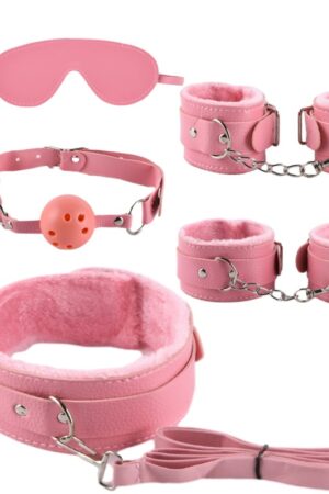 Pembe Fantezi 7’li Deri Fetiş Seti GHA6ZECOE6
