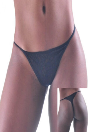 Siyah Fantezi Seksi Dantelli String TP160512