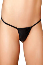 Siyah Fantezi Seksi Deri String BC1288