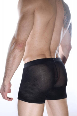 Siyah Fantezi Seksi Fileli Erkek Boxer DM012162