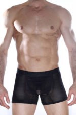 Siyah Fantezi Seksi Fileli Erkek Boxer DM012162