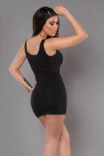 Siyah Fantezi Seksi Mini Elbise TP101174