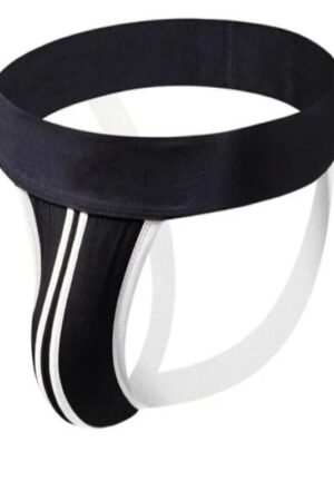 Siyah Fantezi Seksi Şerit Detaylı Erkek Jockstrap