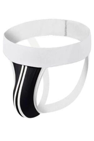 Siyah Fantezi Seksi Şerit Detaylı Erkek Jockstrap