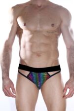 Siyah Seksi Erkek Jockstrap DM012143