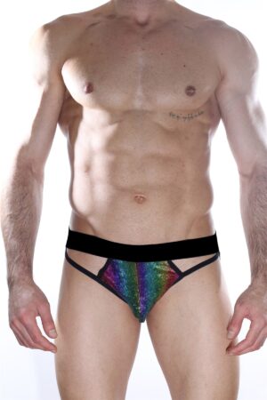 Siyah Seksi Erkek Jockstrap DM012143