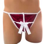 Kırmızı Kadife Seksi Erkek Tanga BC4593