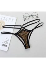 Leopar Desenli Fantezi Seksi String 66294LEO
