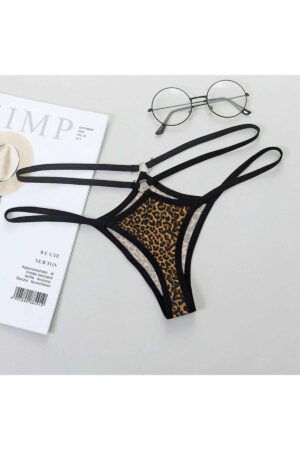 Leopar Desenli Fantezi Seksi String 66294LEO
