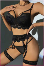 Siyah Fantezi Seksi Dantelli Jartiyer Takımı YTZ2NW7UHF