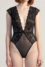Siyah Fantezi Seksi Dantelli Body 895